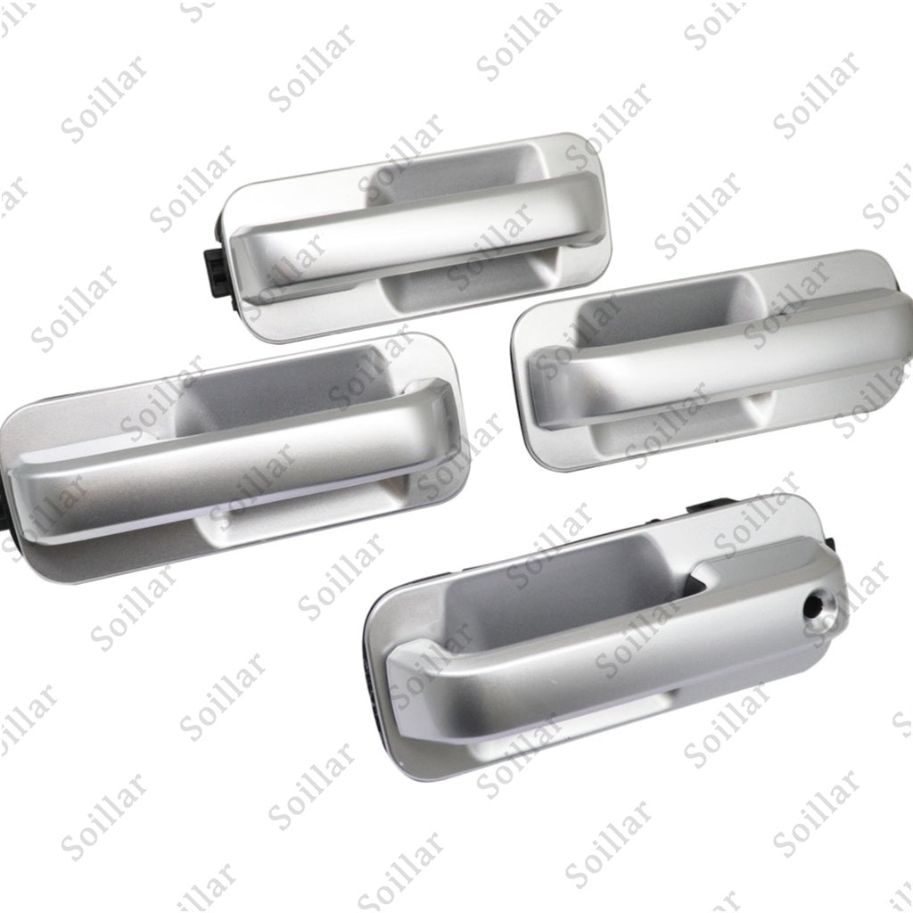 4Pcs Fits 2015-2020 Ford F-150 F150 Ingot Silver Door Handles Front and Rear Set