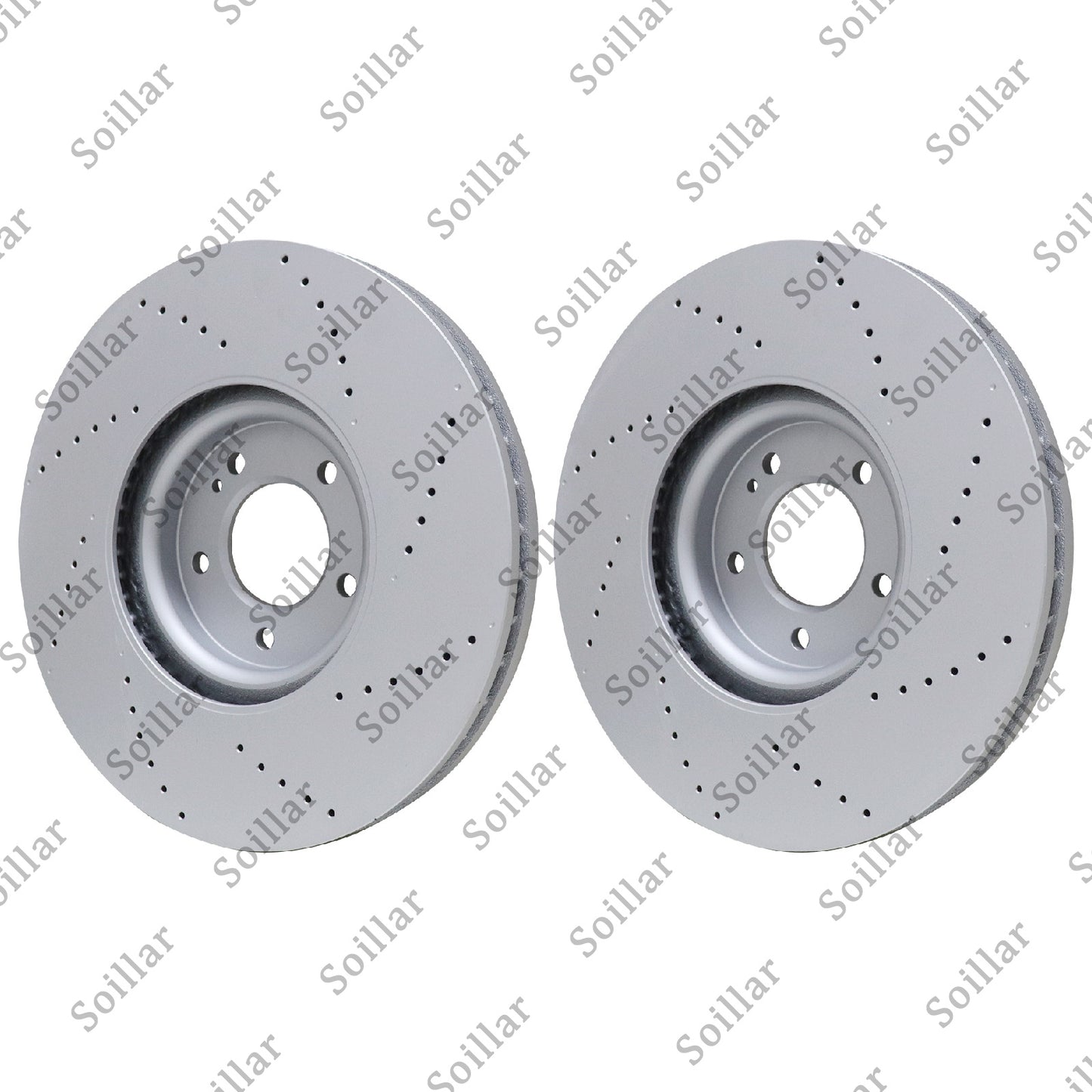 2X For Mercedes G63 AMG 2019 - 2023 Front Brake Discs Rotors 4634210500