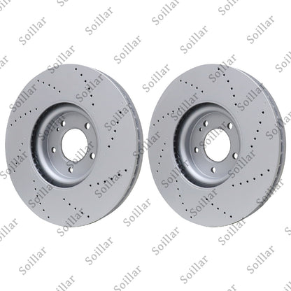 2X For Mercedes G63 AMG 2019 - 2023 Front Brake Discs Rotors 4634210500