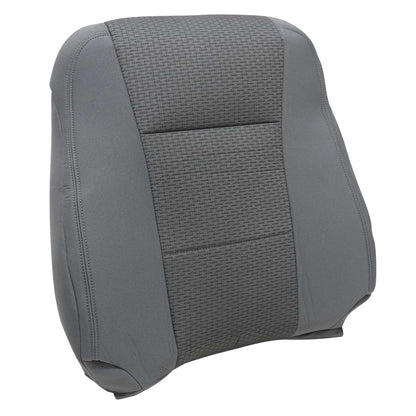 For 2017-2021 Ford F250 F350 F450 F550 Front Driver & Passenger Bottom & Top Cloth Seat Cover Gray