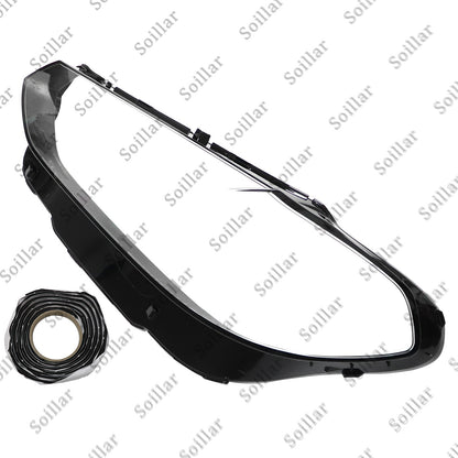 Left Side Front Headlight Lens Clear Cover+Sealant Fit BMW X3 X4 2022-2024 1Pcs