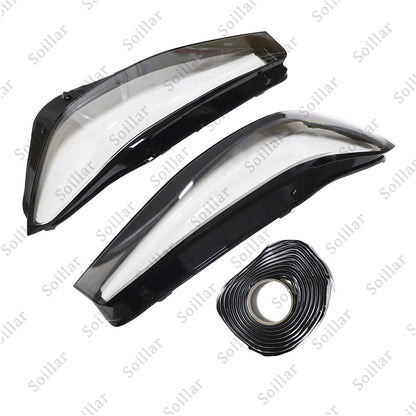 Headlight Pair Headlamp Lens Cover For Infiniti Q50 2014-2021 Front Left Right