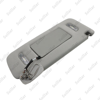For 15-19 Cadillac Chevrolet GMC Gray Right Passenger Side Sun Visor W/ Light