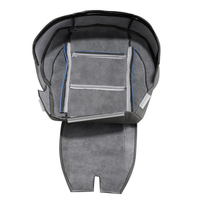 Driver Bottom Leather Seat Cover Gray For Nissan Titan 2005-2015 Replacement