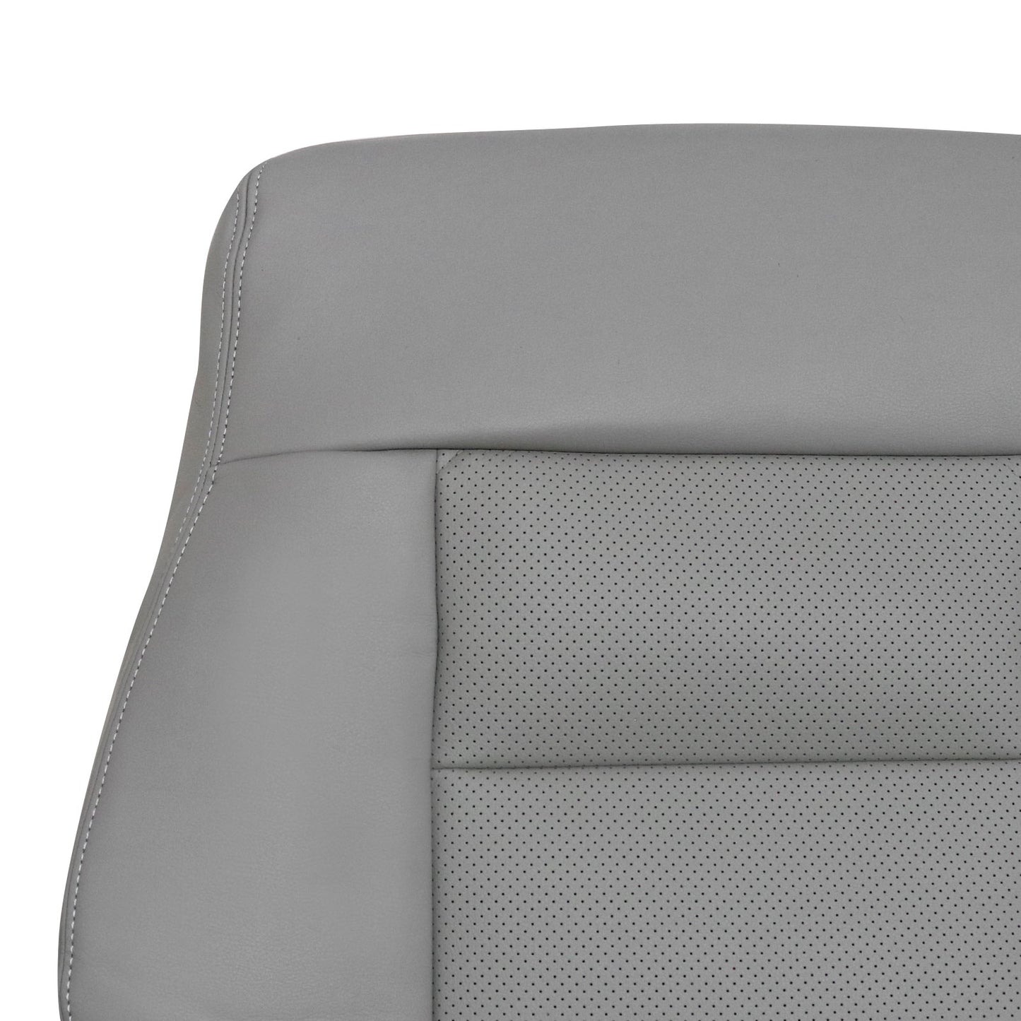 For 2010-2016 Mercedes Benz E200 E250 E300 E350 Passenger Top Replacement Leather Seat Cover Gray