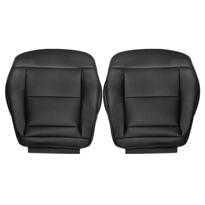 For 2010-2016 Mercedes Benz E-Class E350 E550 E250 Driver & Passenger Bottom & Top Leather Seat Cover Black