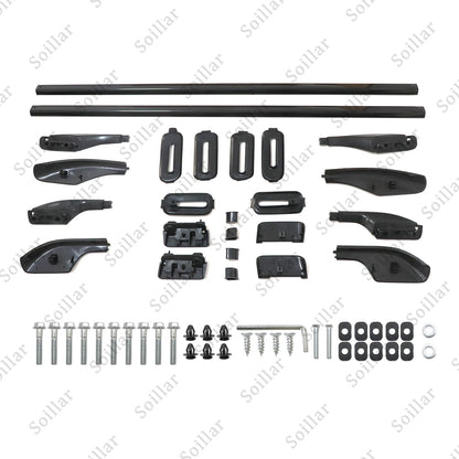 Black Roof Rack Roof Rail For Land Cruiser LC100 1998-2006 Rail Rack Aluminum