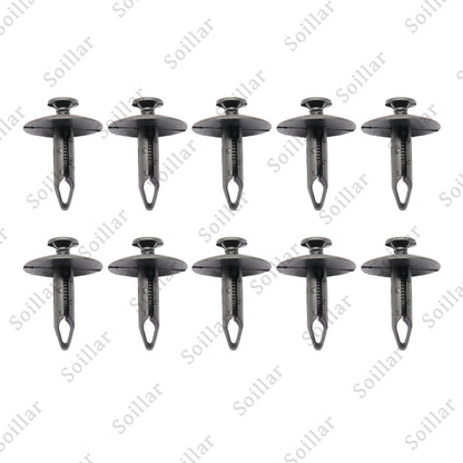 10Pcs Radiator Cover Retainer Clips Rivets fit for Ford F150 Mustang F250