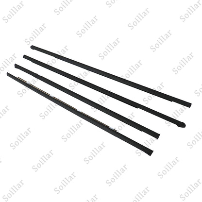 Outer Weatherstrip Door Belt Rubber Set Fits Honda Civic 4D Sedan 1992-1995