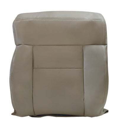 Front Driver & Passenger Bottom & Top Leather Seat Cover Tan 2004-2008 For Ford F-150 Lariat XL XLT STX FX4