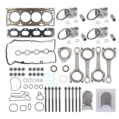 Engine Rebuild-Gasket Piston Bearing Con Rod Kit Fit 12-17 Chevrolet Cruze 1.8L