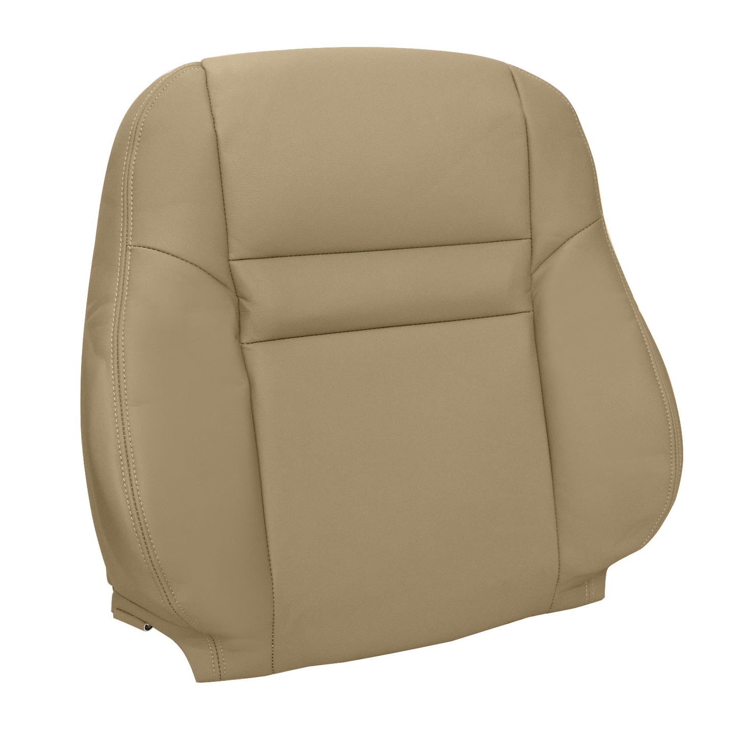 For 2003-2007 Honda Accord 4DR Front Driver & Passenger Bottom & Top Leather Seat Cover Tan