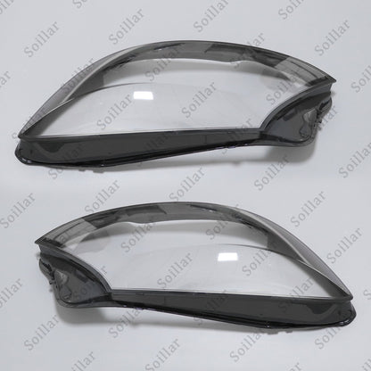 For Mercedes-Benz W222 S-Class 2014-17 Pair Lampshade Headlight Lens Lamp Cover