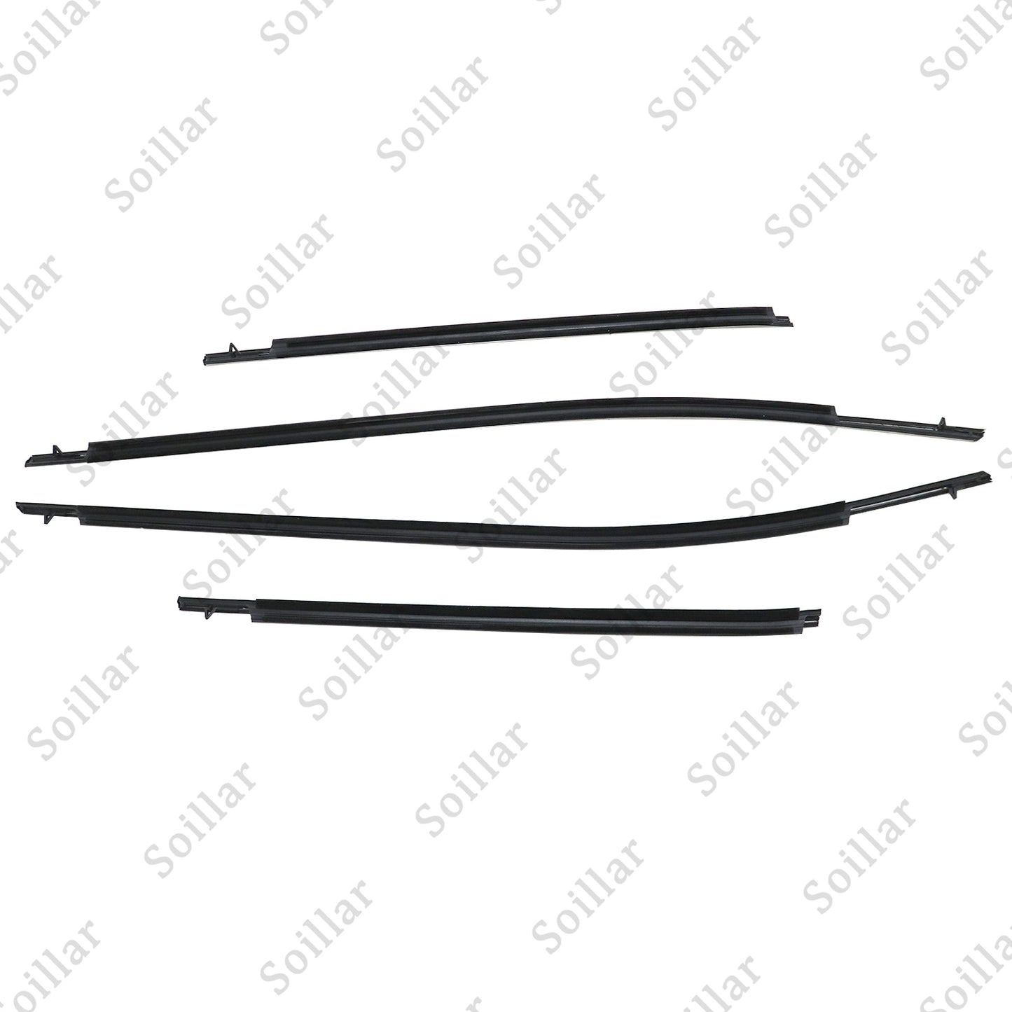 4Pcs Door Belt Molding Chrome Trim Left & Right Side For 2018-2022 Toyota Camry
