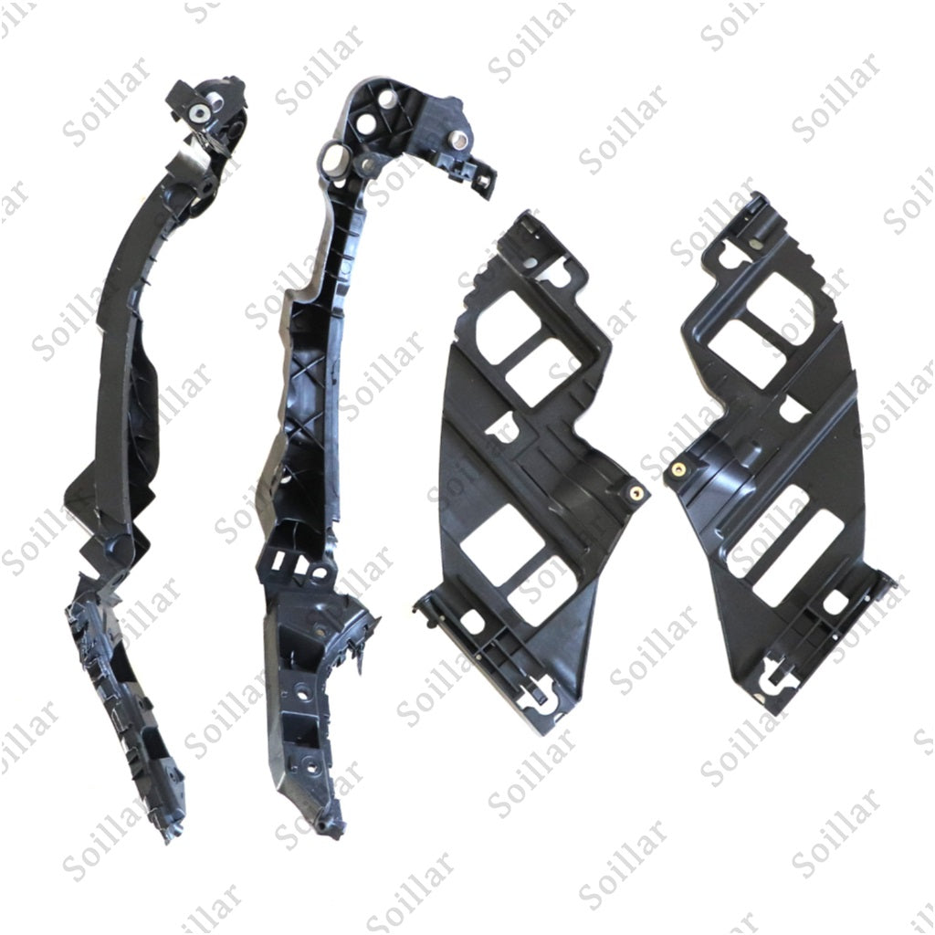4Pcs For 2010-2013 Volkswagen Golf GTI Black Bumper Bracket Left+Right