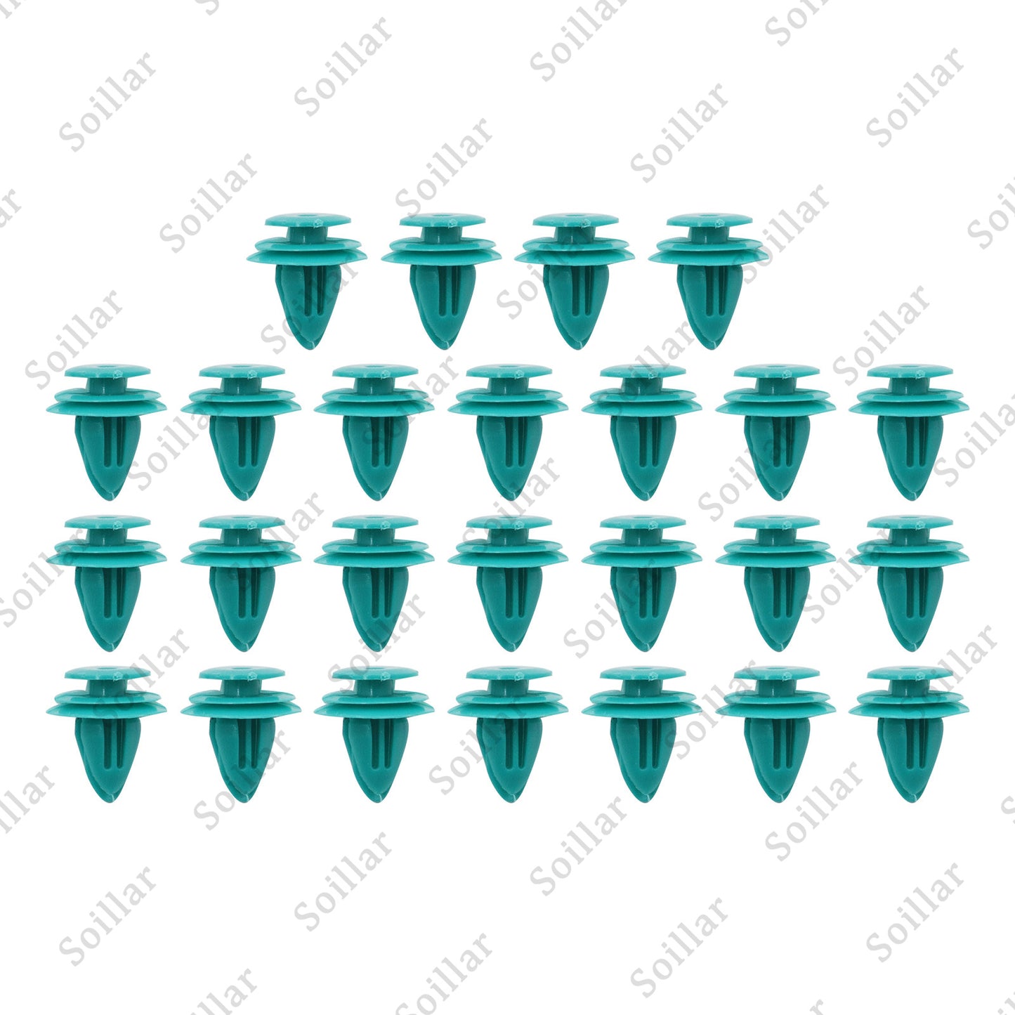 25x Mean Mug Auto Door Trim Panel Retainer 9mm Hole Clips For Toyota 90467-10188