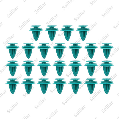 25x Mean Mug Auto Door Trim Panel Retainer 9mm Hole Clips For Toyota 90467-10188