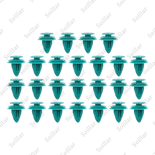 25x Mean Mug Auto Door Trim Panel Retainer 9mm Hole Clips For Toyota 90467-10188