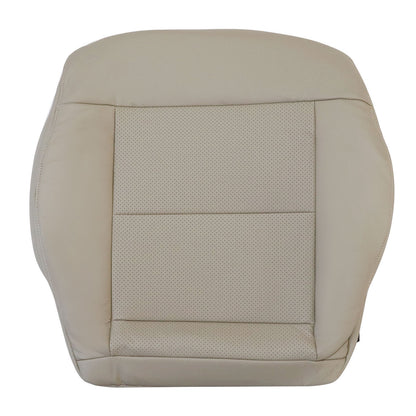 For 2010-2016 Mercedes Benz E200 E250 E300 E350 Driver & Passenger Bottom & Top PERFORATED Leather Seat Cover Tan