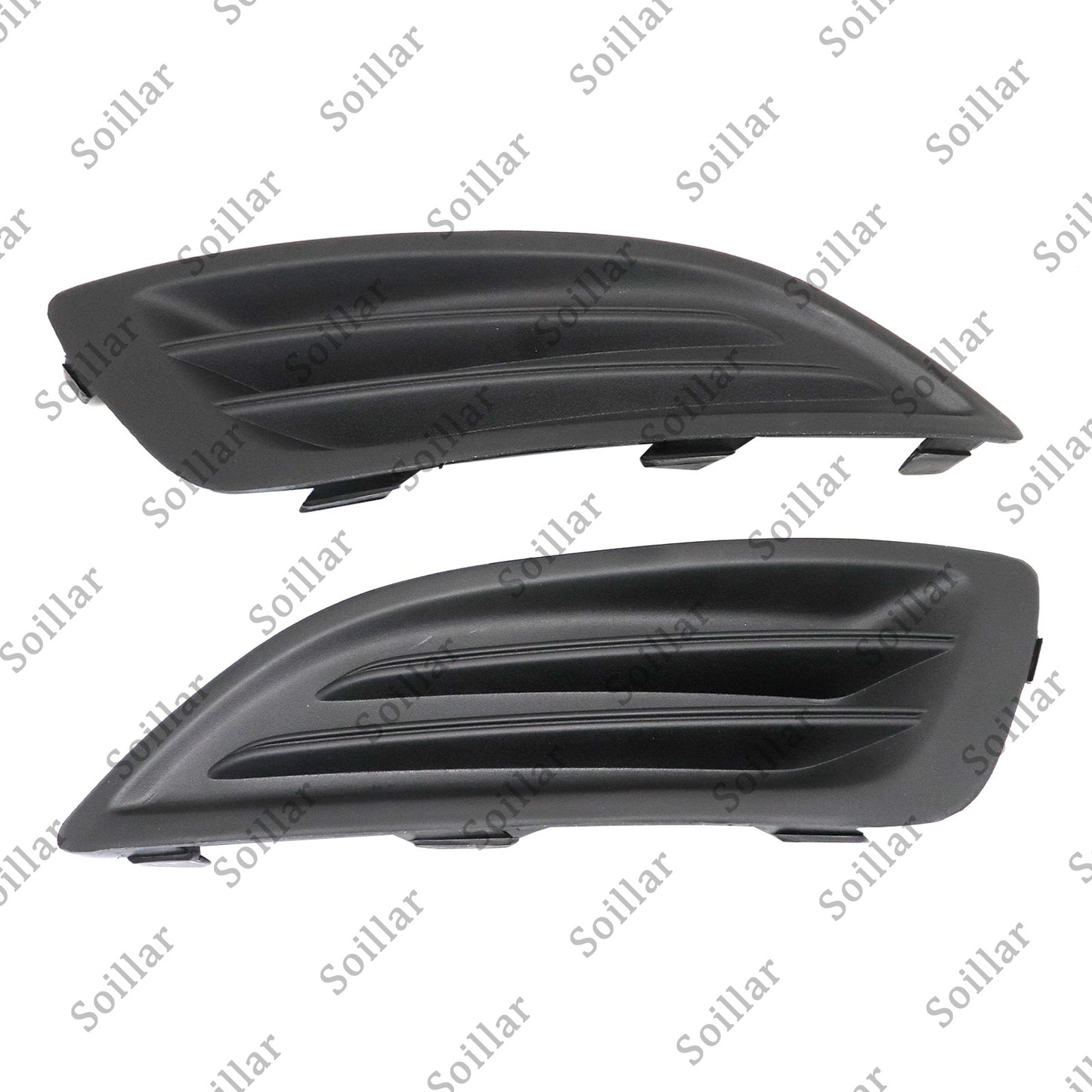 New Black Plastic Front Left+Right Fog Light Housings For 2014-2019 Ford Fiesta
