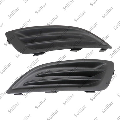 New Black Plastic Front Left+Right Fog Light Housings For 2014-2019 Ford Fiesta