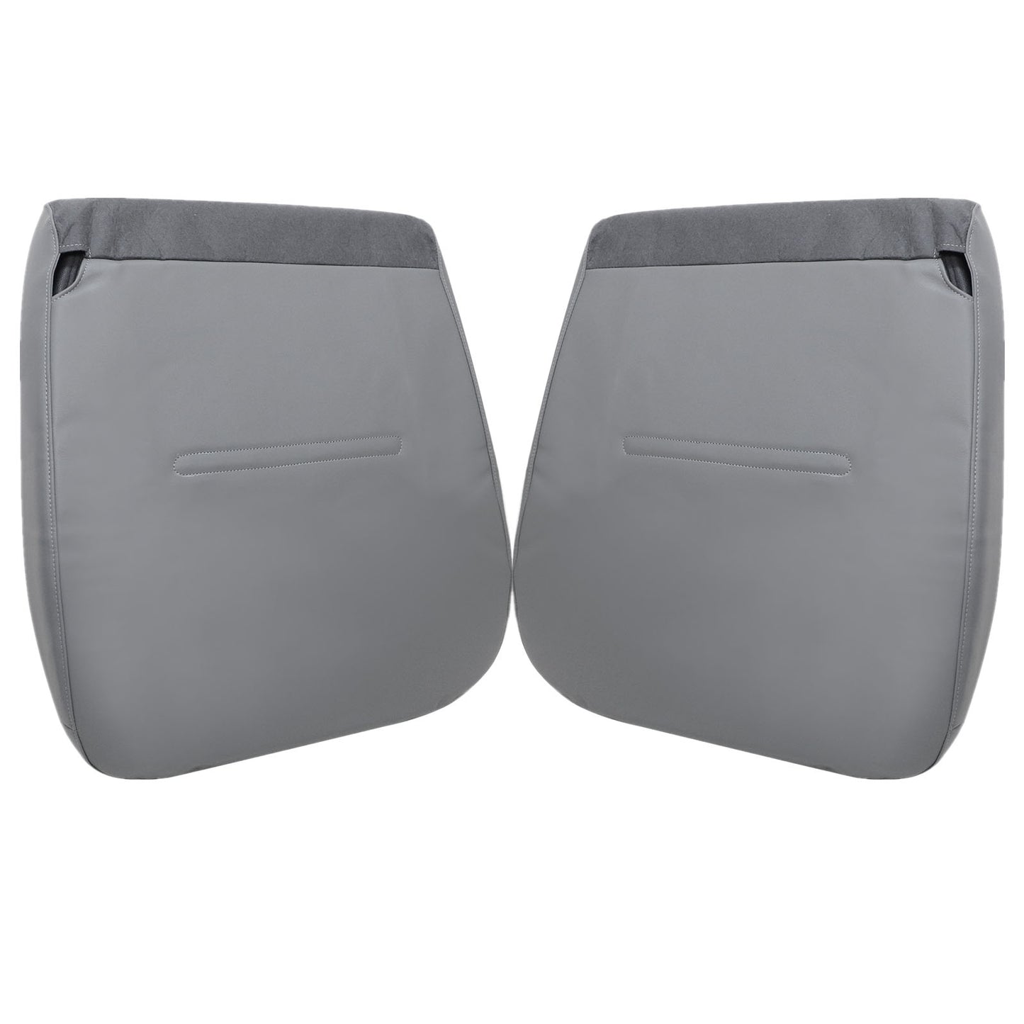 For 2001-2007 Ford F250 F350 F450 Driver-Passenger Bottom-Top Seat Cover Gray