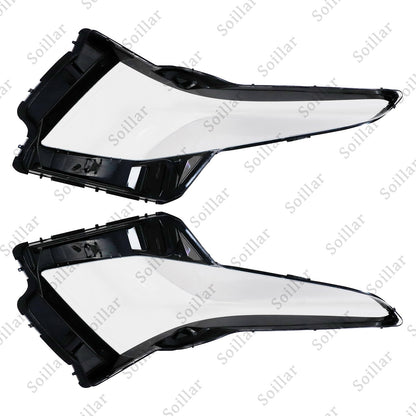 Fits Cadillac ATS 2013 2014 2015-2017 2018 Pair Headlight Lamp Cover Lens Shell