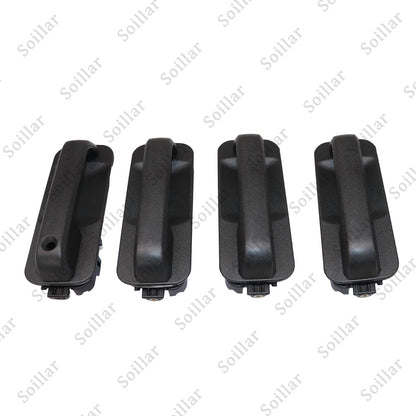 4pcs For Ford F150 2015-2020 Front And Rear Door Black Door Outer Handle