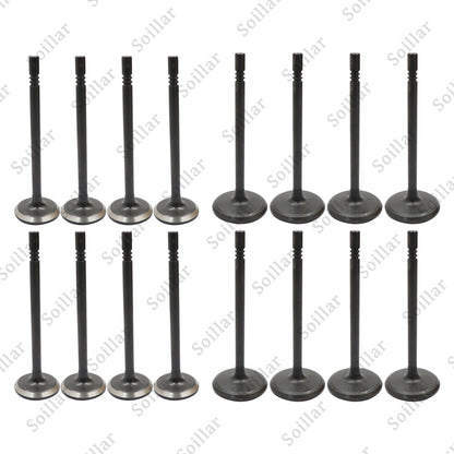 8pcs Intake+8pcs Exhaust Valves Fit 00-14 Ford Mercury Lincoln 4.6 5.4L 16V
