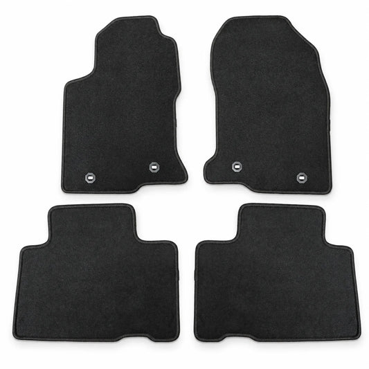 4-Door Floor Mats Carpet Velour Black For 2015-2021 Lexus NX200t NX300 NX300h