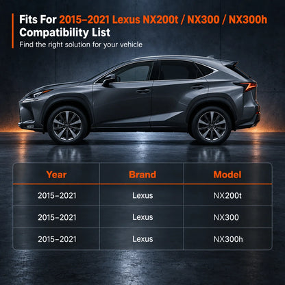 4-Door Floor Mats Carpet Velour Black For 2015-2021 Lexus NX200t NX300 NX300h