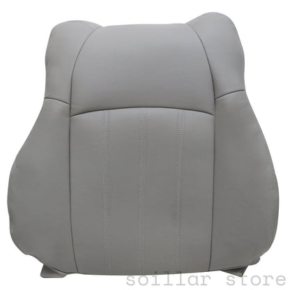4PCS For 2005 2006 2007 2008 2009 2010 Chrysler 300C Front Both Side Driver & Passenger Bottom & Top Leather Seat Cover Gray