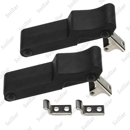 2Pcs Black Sun Visor Fixed-Clip Hook For VW Beetle Passat Golf Jetta 3B0857561B