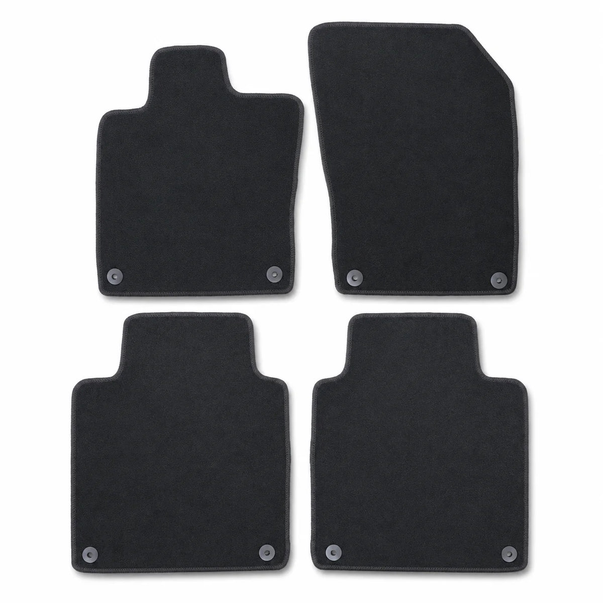 4PCS Floor Mats Carpet Front & Rear Velour Black For 2017-2023 Volvo S90