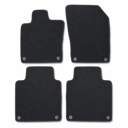 4PCS Floor Mats Carpet Front & Rear Velour Black For 2017-2023 Volvo S90