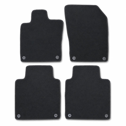 4PCS Floor Mats Carpet Front & Rear Velour Black For 2017-2023 Volvo S90