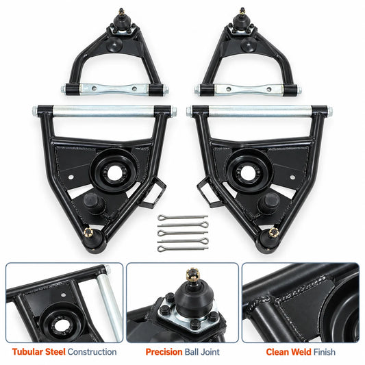 4PCS Upper & Lower Tubular Control Arms For 1963-1970 Chevrolet C10