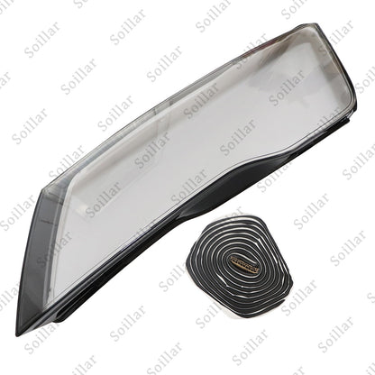 1x Front Left Headlight Clear Lens Shell+ Seal Glue For Audi A7 S7 RS7 2012-2015