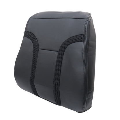 For 2010-2014 Ford F-150 Raptor SVT Front Driver & Passenger Bottom & Top Leather Seat Cover Black