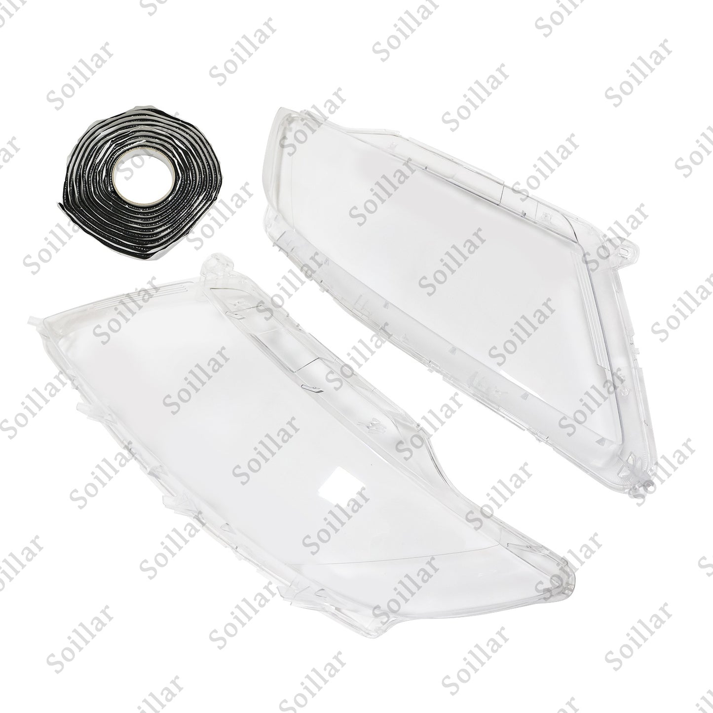 Pair Front Headlight Headlamp Lens Covers Left&Right For Lincoln MKX 2014-2018