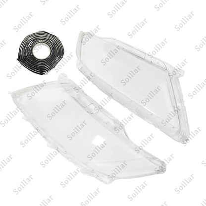 Pair Front Headlight Headlamp Lens Covers Left&Right For Lincoln MKX 2014-2018