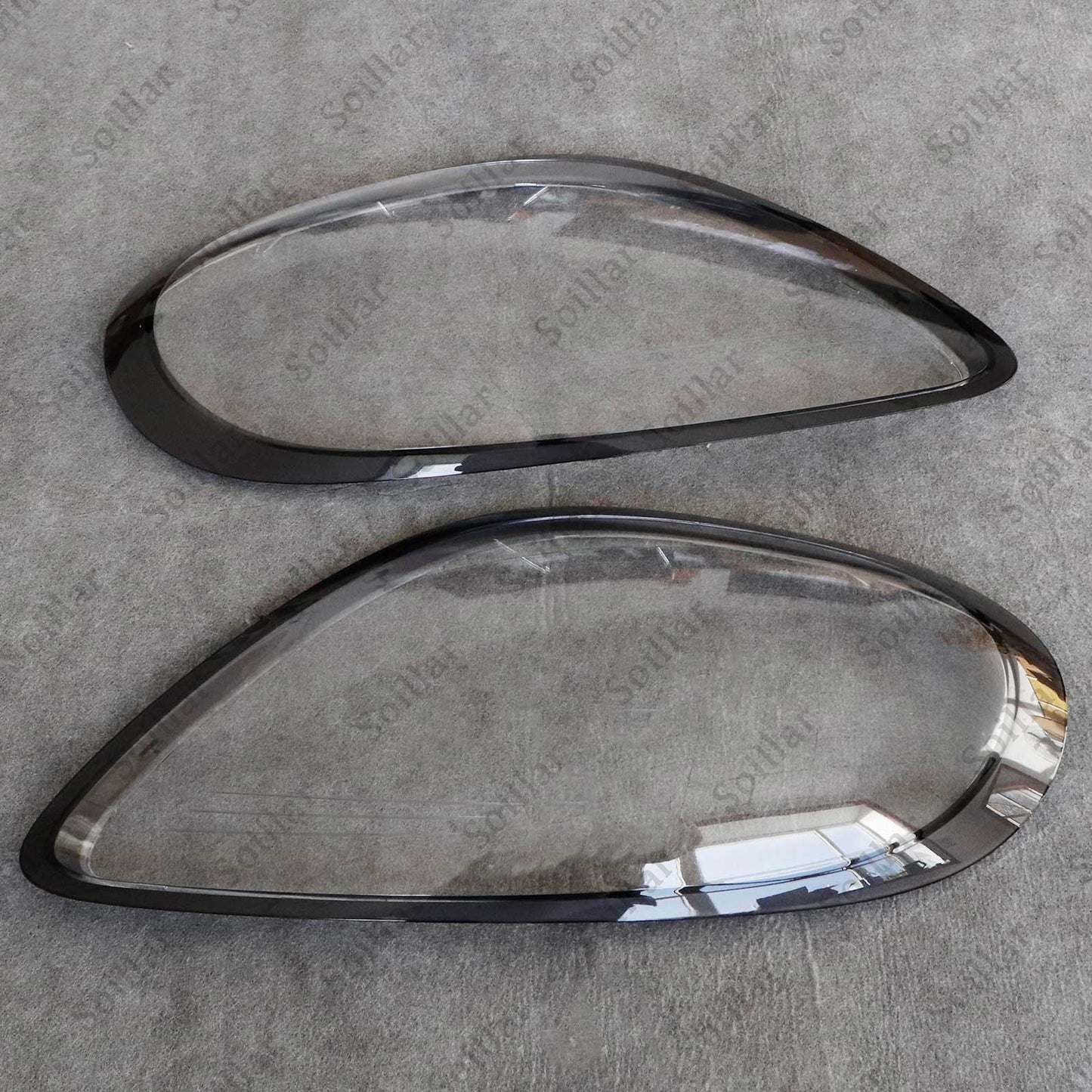 2x Car Front Headlight Lens Cover Shell For Porsche Boxster Cayman 981 2014-2016