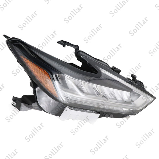 For Nissan Maxima 2019 2020 2021 Headlight LED Housing Chrome Passenger RH Side