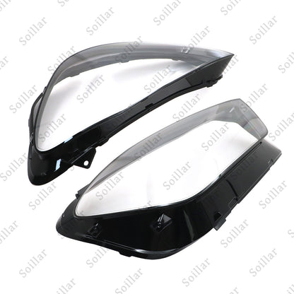 For Mercedes-Benz W167 GLE 2020-2023 Pair Headlight Lens Headlamp Cover Shell
