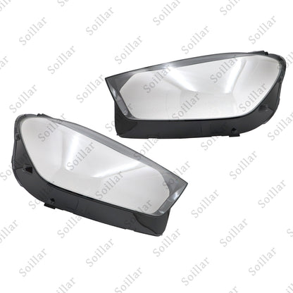 For Mercedes-Benz W167 GLE 2020-2023 Pair Headlight Lens Headlamp Cover Shell