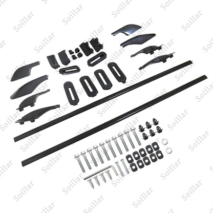 Black Roof Rack Roof Rail For Land Cruiser LC100 1998-2006 Rail Rack Aluminum