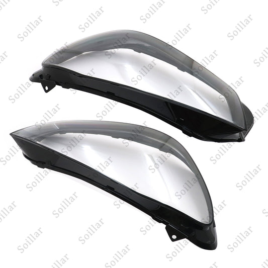 For Mercedes-Benz W167 GLE 2020-2023 Pair Headlight Lens Headlamp Cover Shell