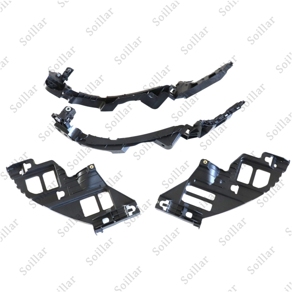 4Pcs For 2010-2013 Volkswagen Golf GTI Black Bumper Bracket Left+Right