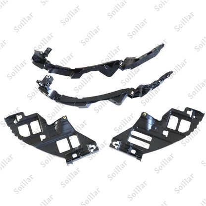 4Pcs For 2010-2013 Volkswagen Golf GTI Black Bumper Bracket Left+Right