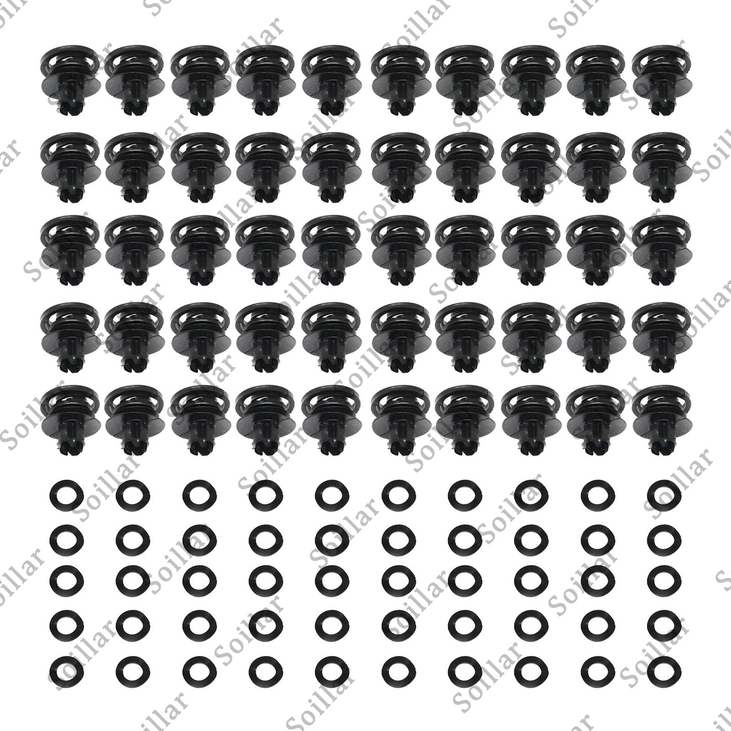 50pcs Door Trim Panel Retainer Push Clip for VW Golf 1998-2006/2010-2012